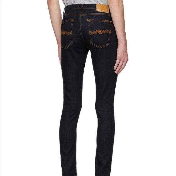 Nudie Skinny Lynn Jeans in dry deep Orange - Picture 2 of 9